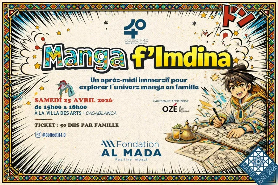 Experience Japanese Culture at 'Manga F'lmdina' in Casablanca