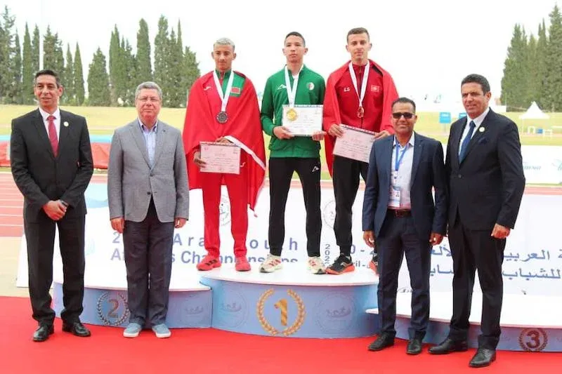 Moroccan U20 Athletics Team Shines at Arab Championships in Tunis