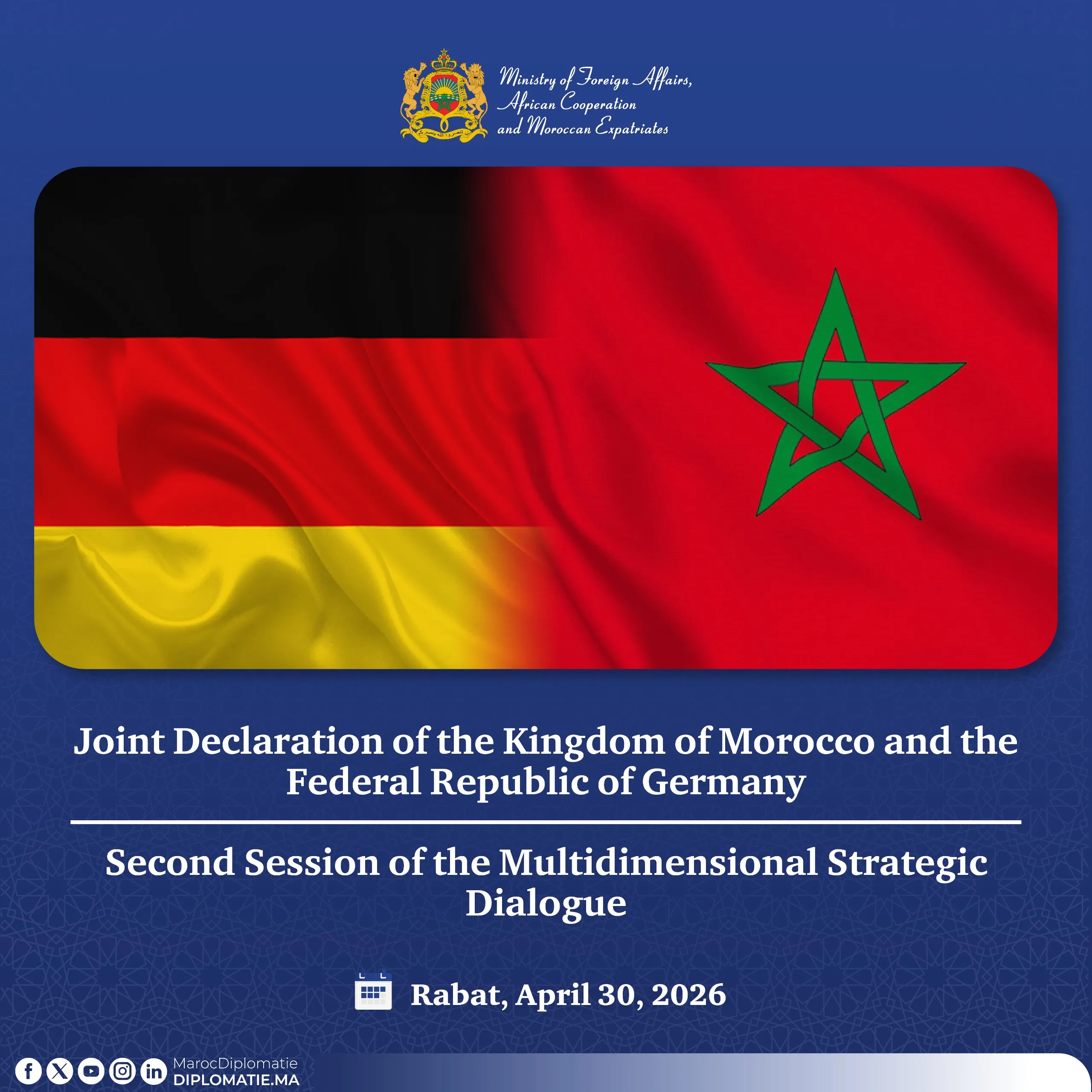 Strengthening Morocco-Germany Relations: A Comprehensive Overview of the Second Session of the Multidimensional Strategic Dialogue