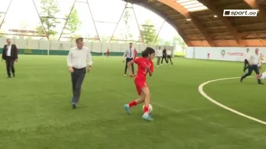 German Foreign Minister Johann Wadephul Engages in Football with Morocco's Women's National Team