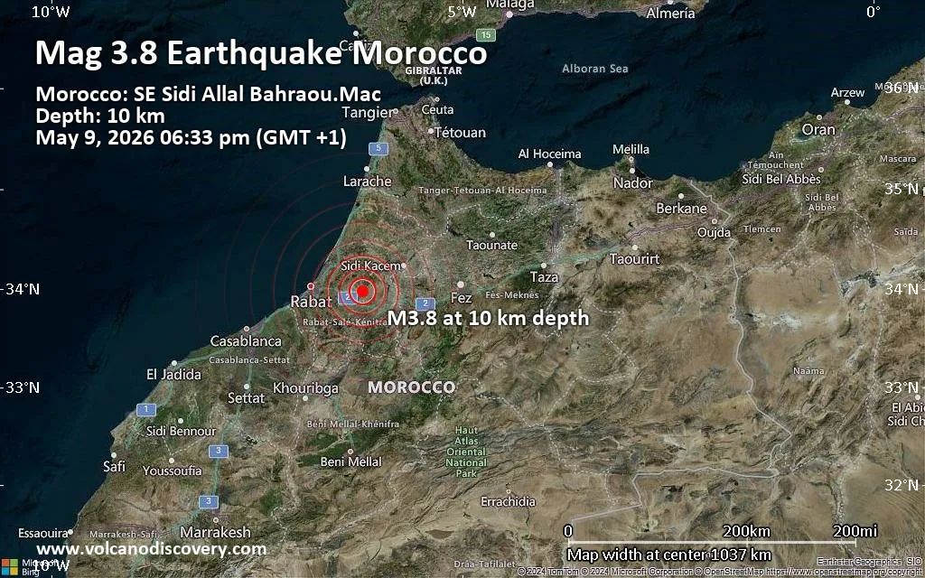 Minor Earthquake Strikes Near Tiflet, Morocco: Updates and Insights