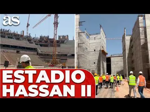 The Construction of the Majestic Hassan II Stadium in Casablanca for the 2030 World Cup Final
