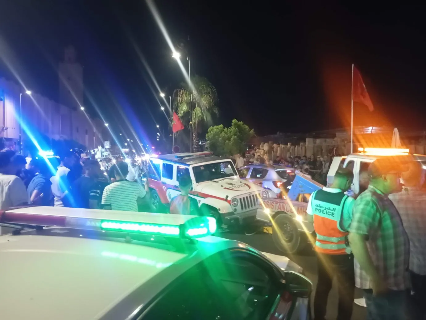 Security Alert in Marrakech as Man Steals Police Car and Causes Chaos