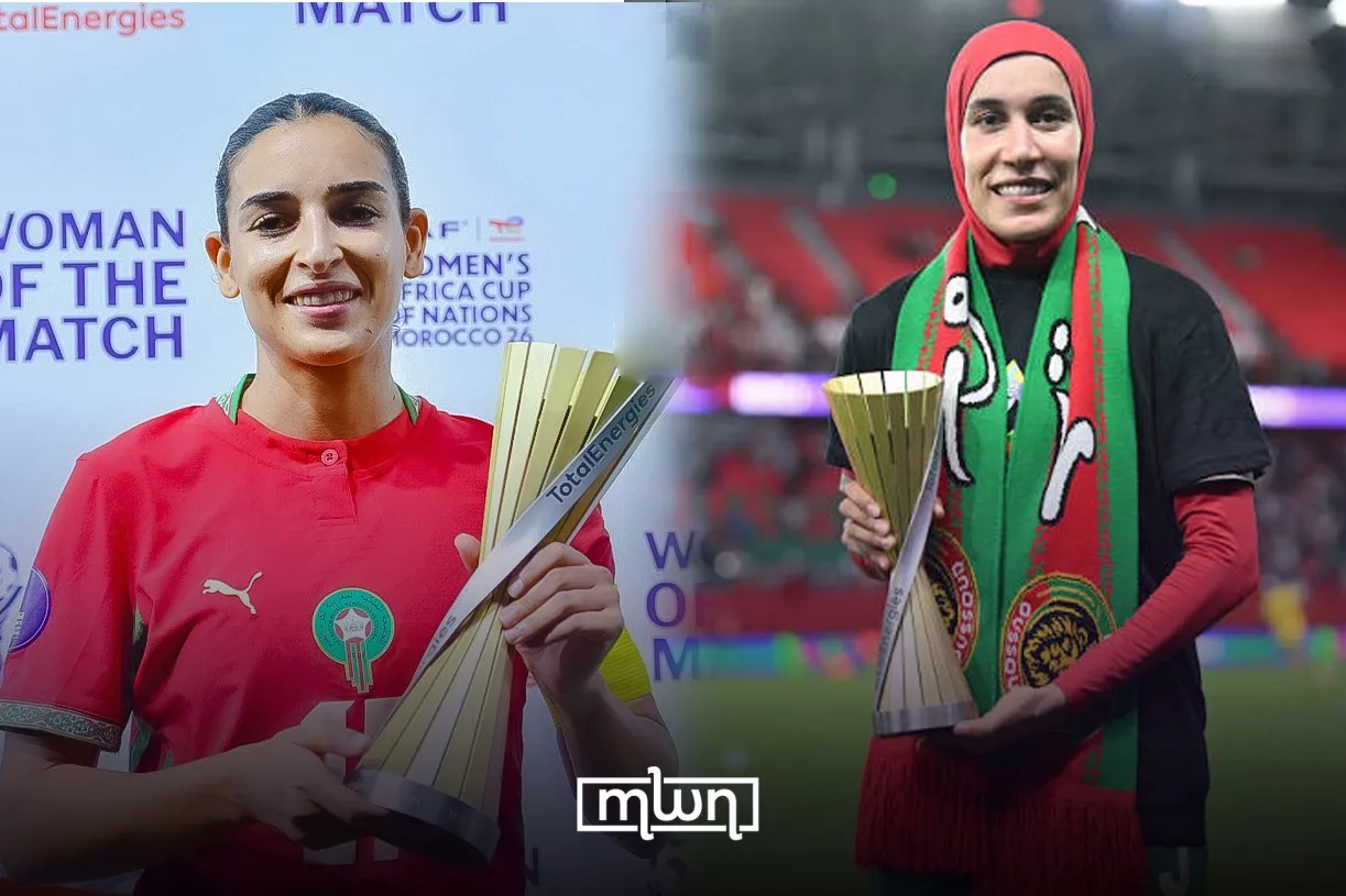Moroccan Stars Benzina and Ait El Haj Named in CAF's Best XI for WAFCON 2026