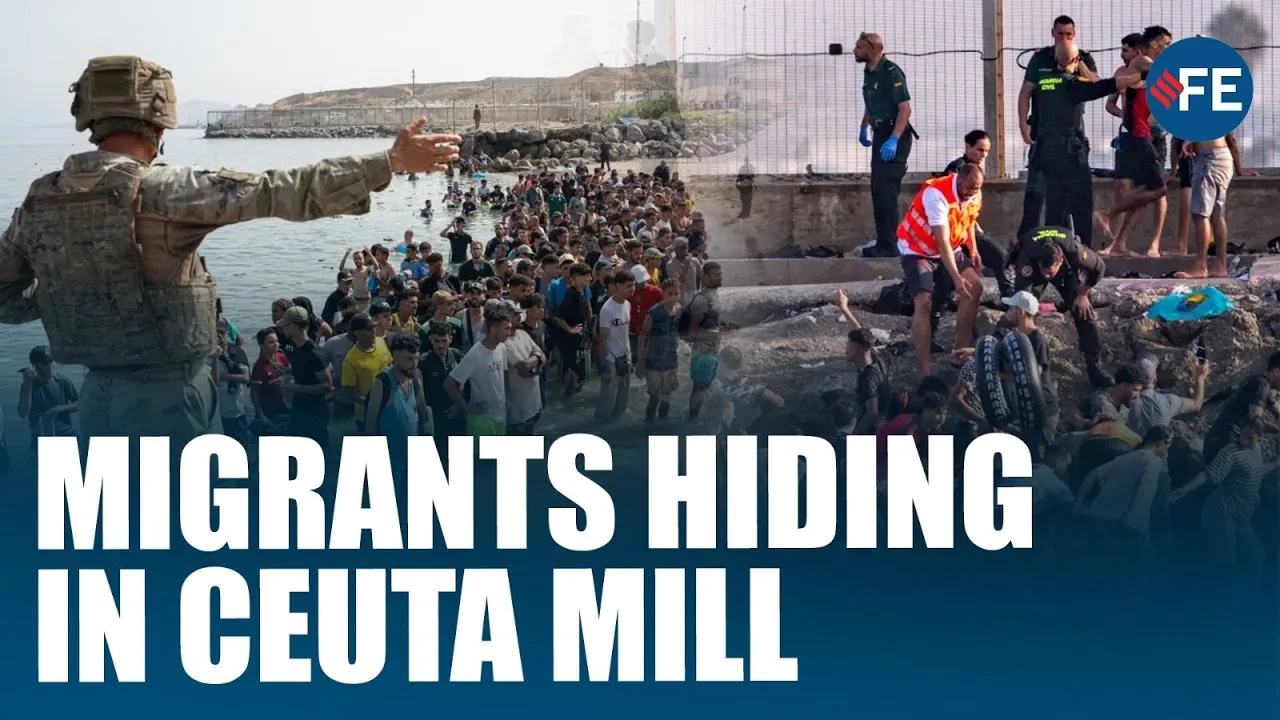 Civil Guard Searches Abandoned Mill in Ceuta for Hiding Migrants Amid Migration Crisis