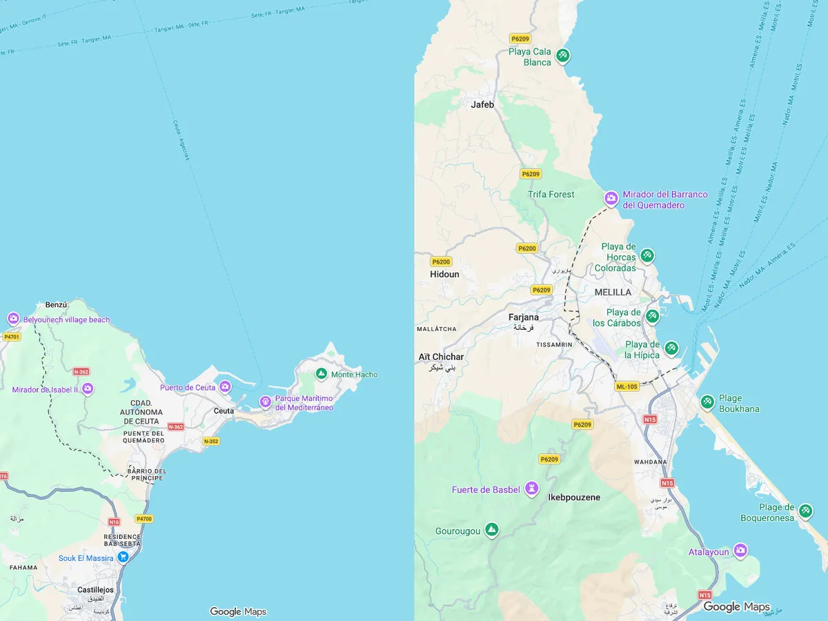 Google Maps' Controversial Classification of Ceuta and Melilla: A Diplomatic Dilemma