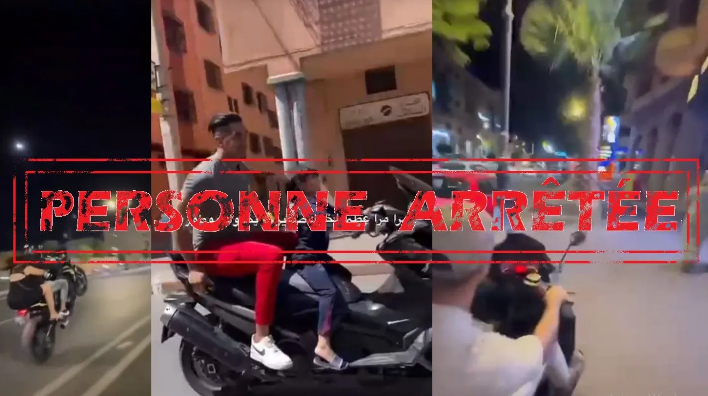 Arrest Made in Marrakech for Reckless Motorcycle Behavior Endangering Child