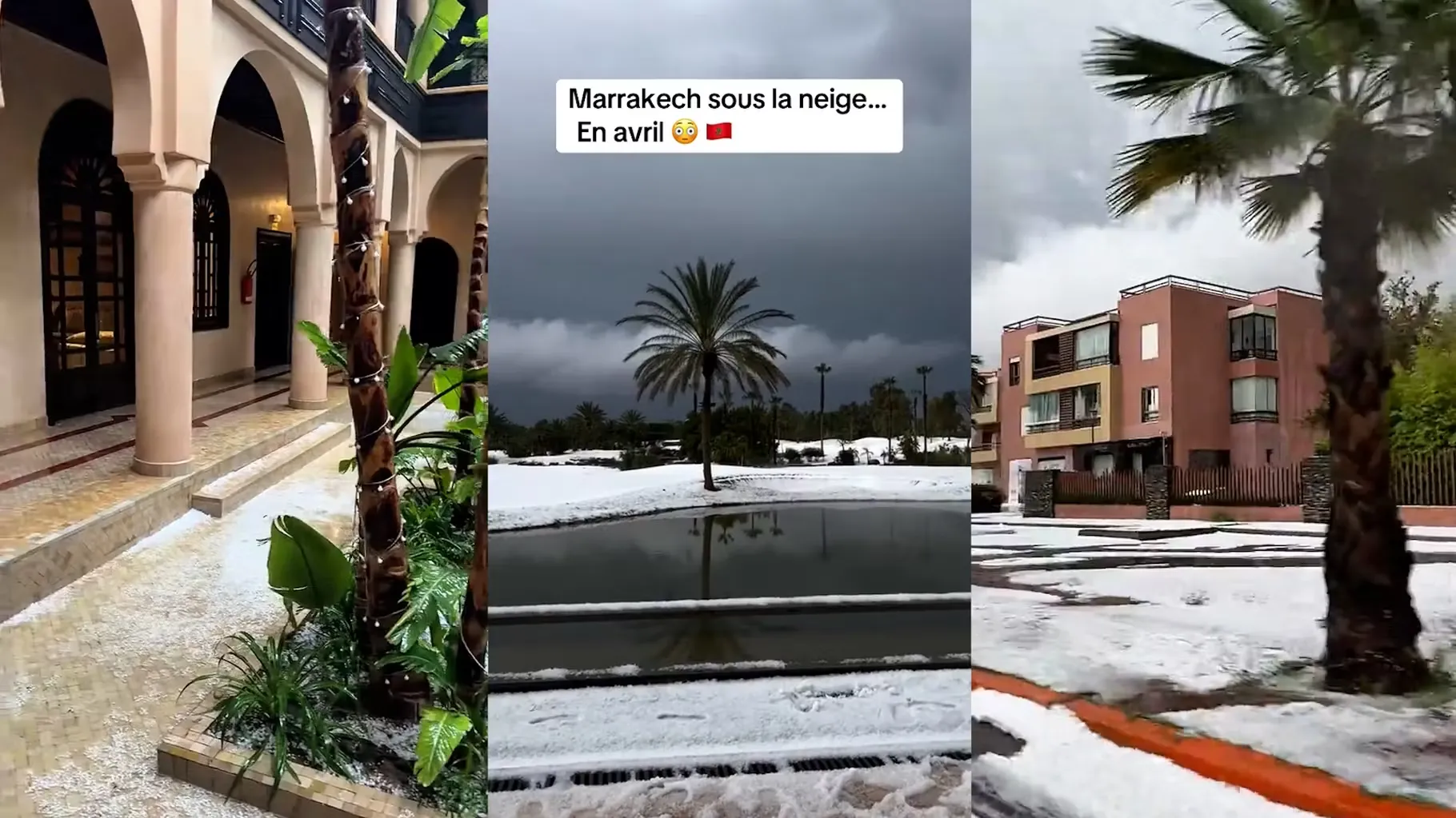 Marrakech Blanketed in White After Unprecedented Hailstorms