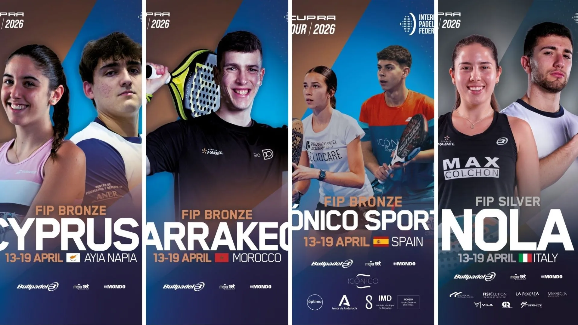 FIP Tour: French Players Set Their Sights on Round of 16 in Nola, Seville, Cyprus, and Marrakech