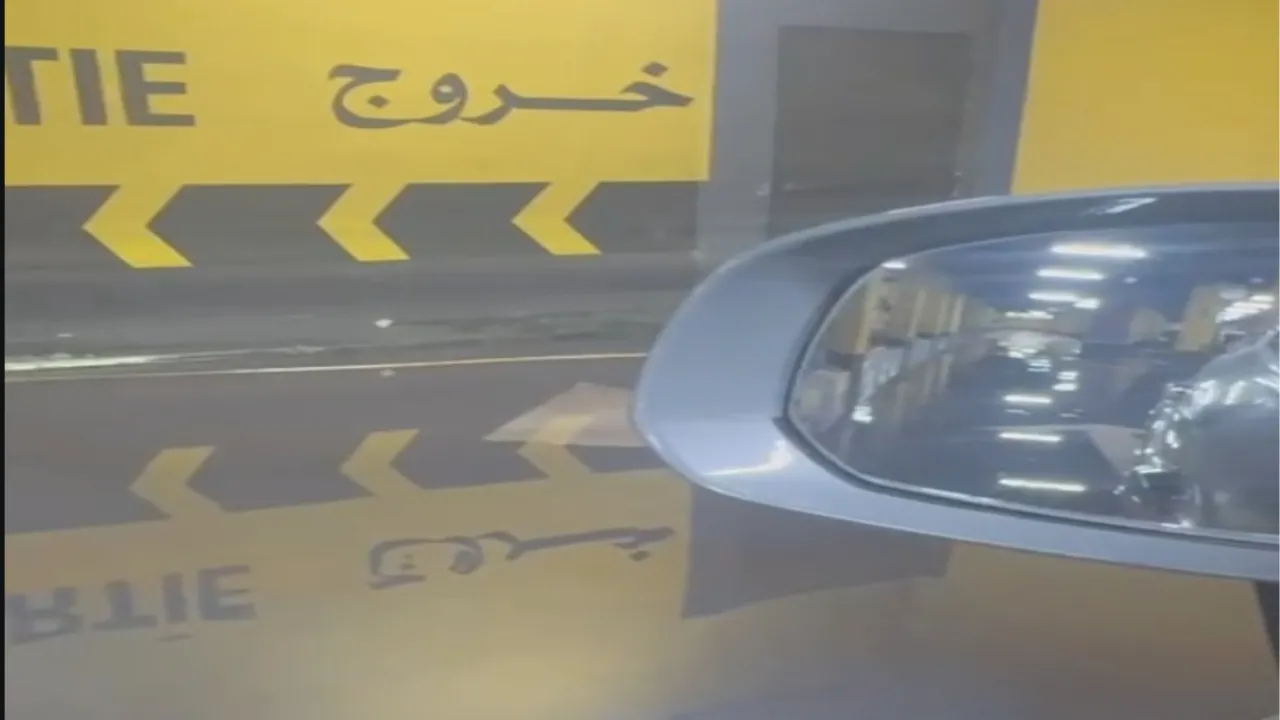 Water Leak Causes Disturbance at Marrakech Shopping Center Parking