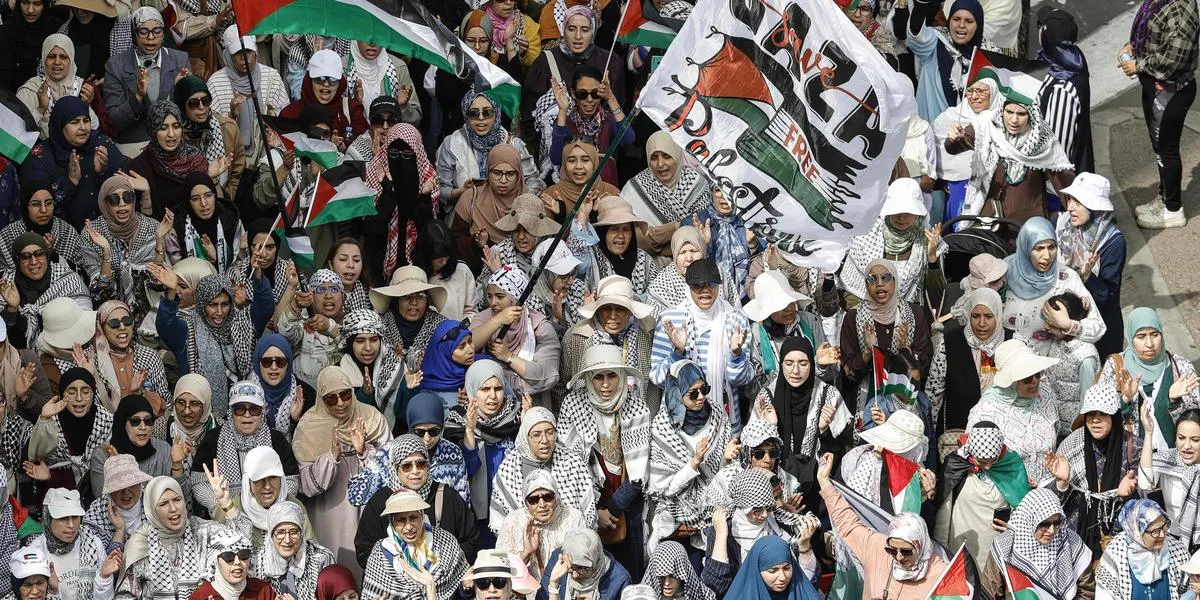 Massive Pro-Palestinian Protests Erupt in Morocco