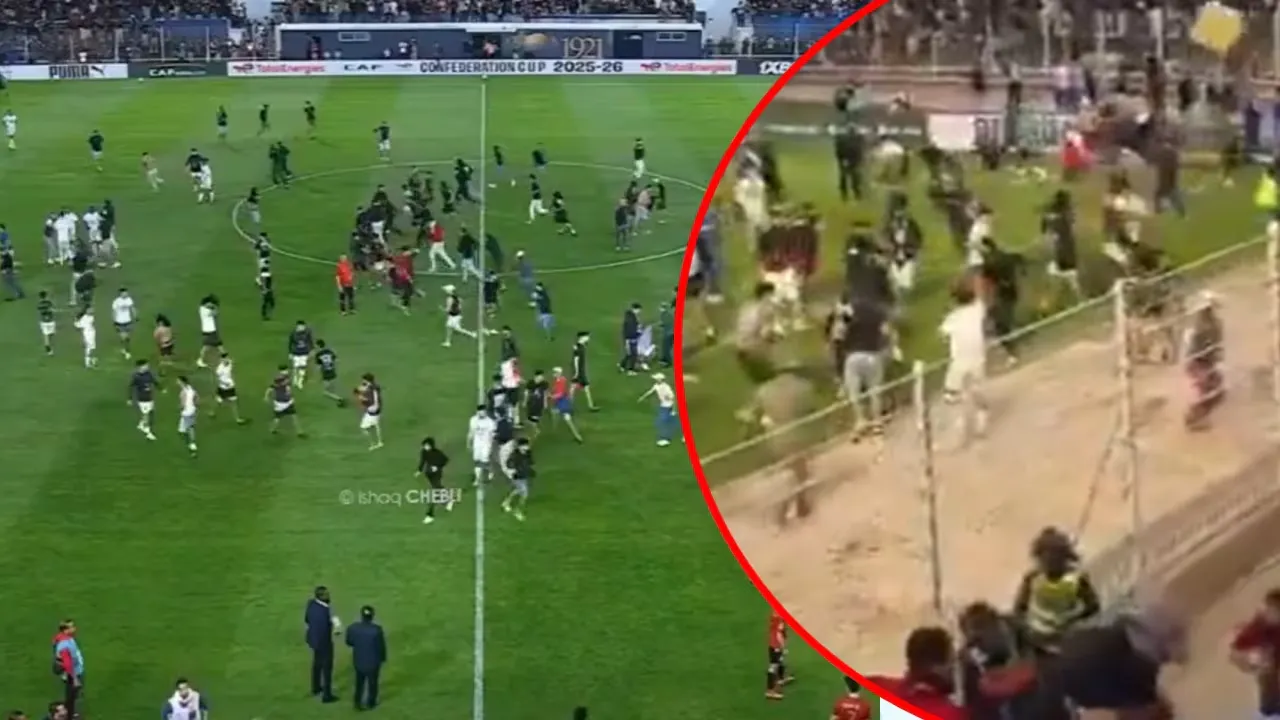 Chaos Erupts at African Cup Semi-Final: Fans Invade Pitch and Attack Players