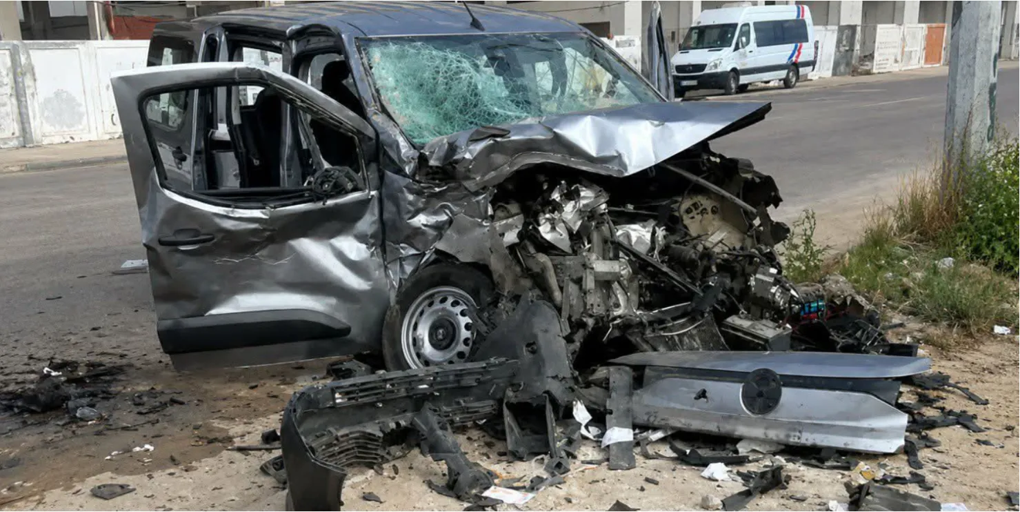 Severe Traffic Collision Involving Three Cars and a Motorcycle Disrupts Main Road in Marrakech