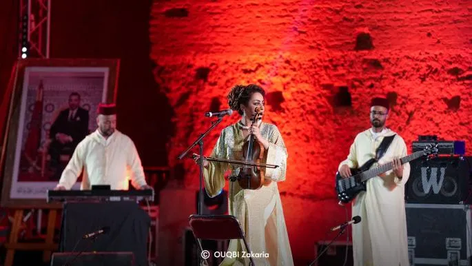 Zina Daoudia Shines at the Conclusion of the Marrakech National Festival of Popular Arts