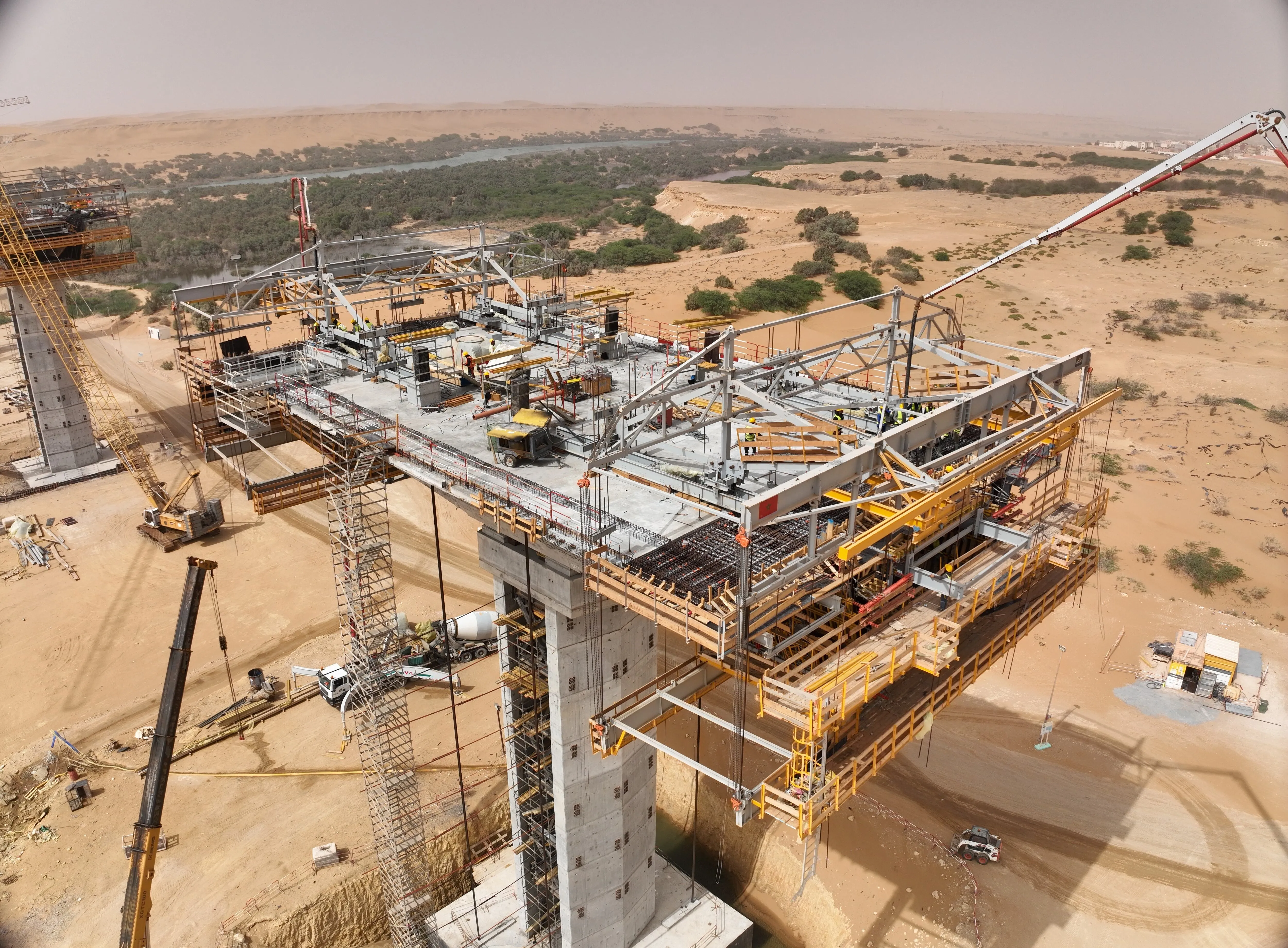Construction Progress of Morocco's Longest Bridge Surpasses 50%