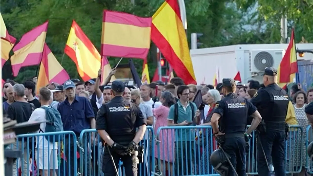 Demonstration Sparks at Moroccan Embassy in Spain Amid Migrant Crisis