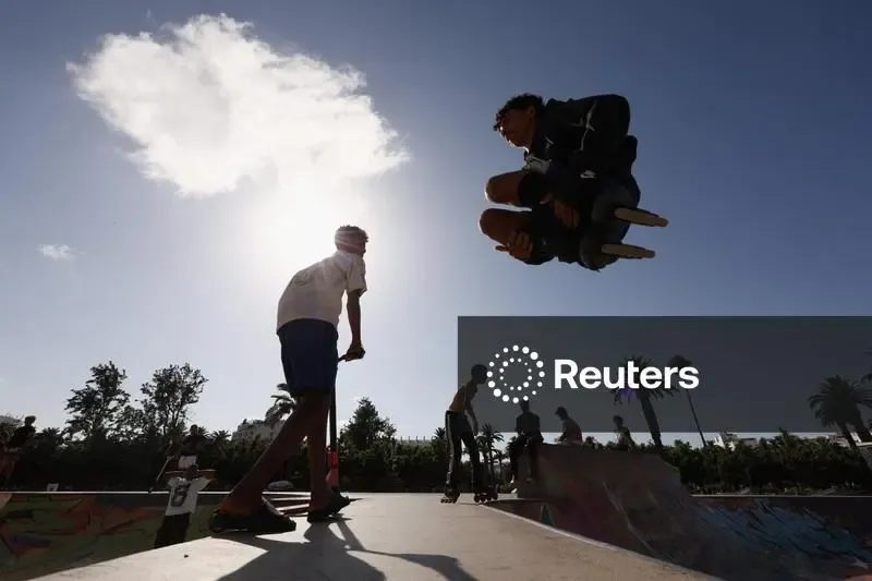 Thrilling Roller Blading Scene in Casablanca: A Glimpse of Youth Culture